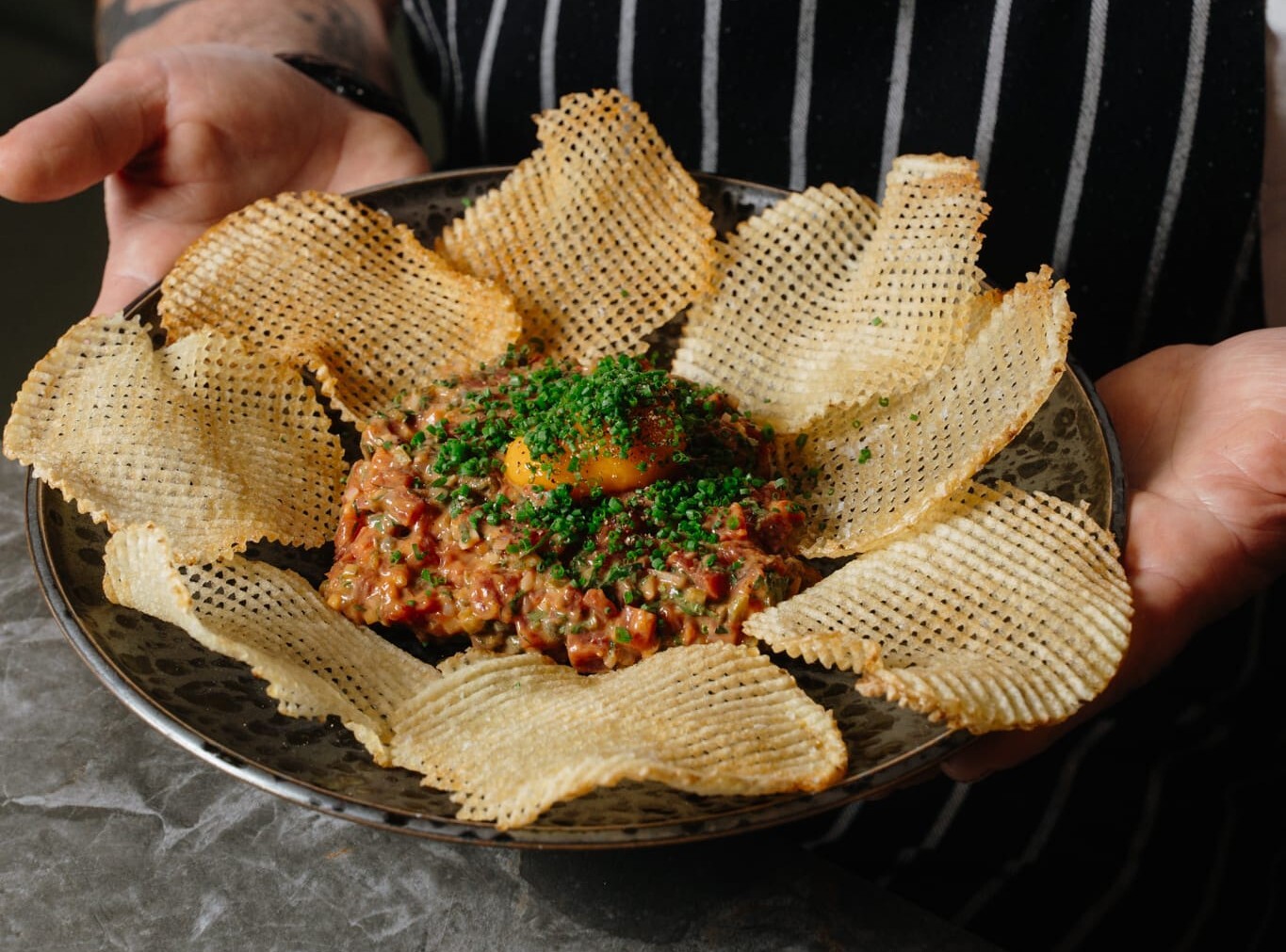 Ebony Tenderloin Beef Tartare and Guafrettes (4)-web